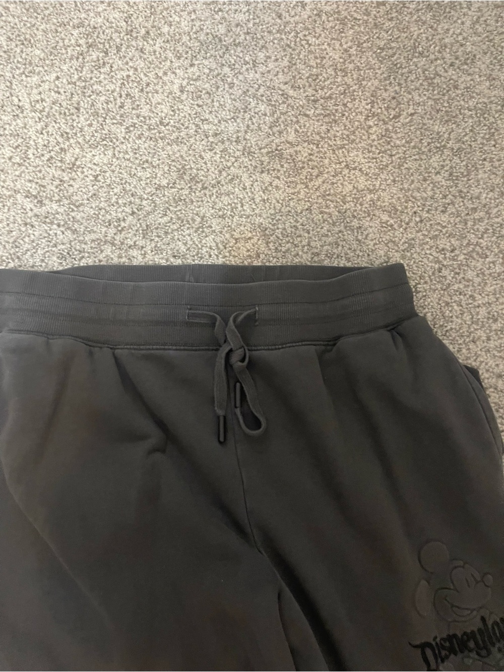 Disneyland Resort Embroidered Mickey Sweat pants - Charcoal Gray - Picture 7 of 8